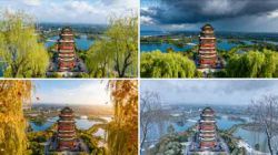 实拍图春夏秋冬提示词