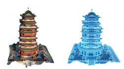 一个现有场景科技线条转换风格